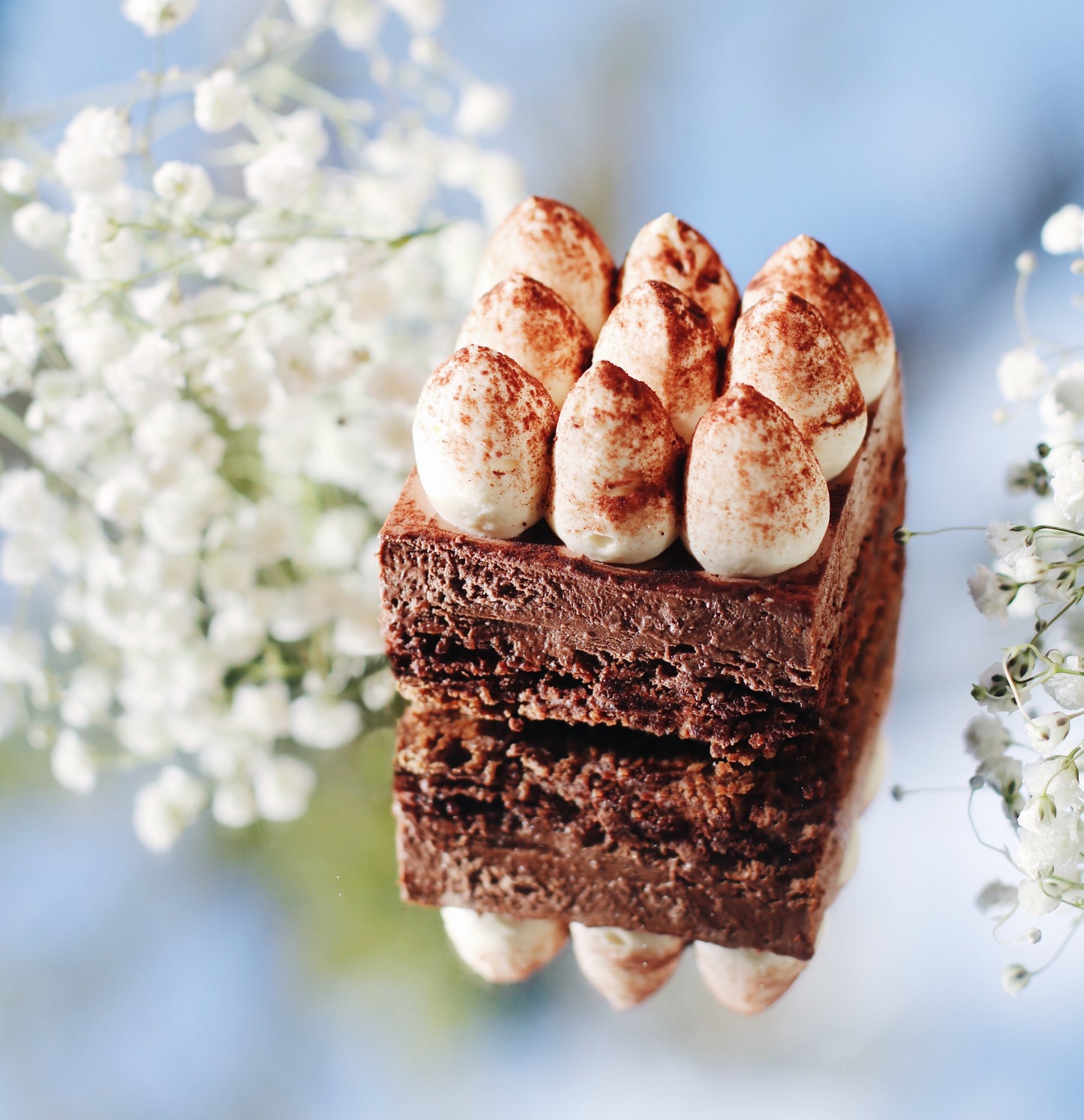 DARK CHOC AND HAZELNUT MOUSSE CAKE