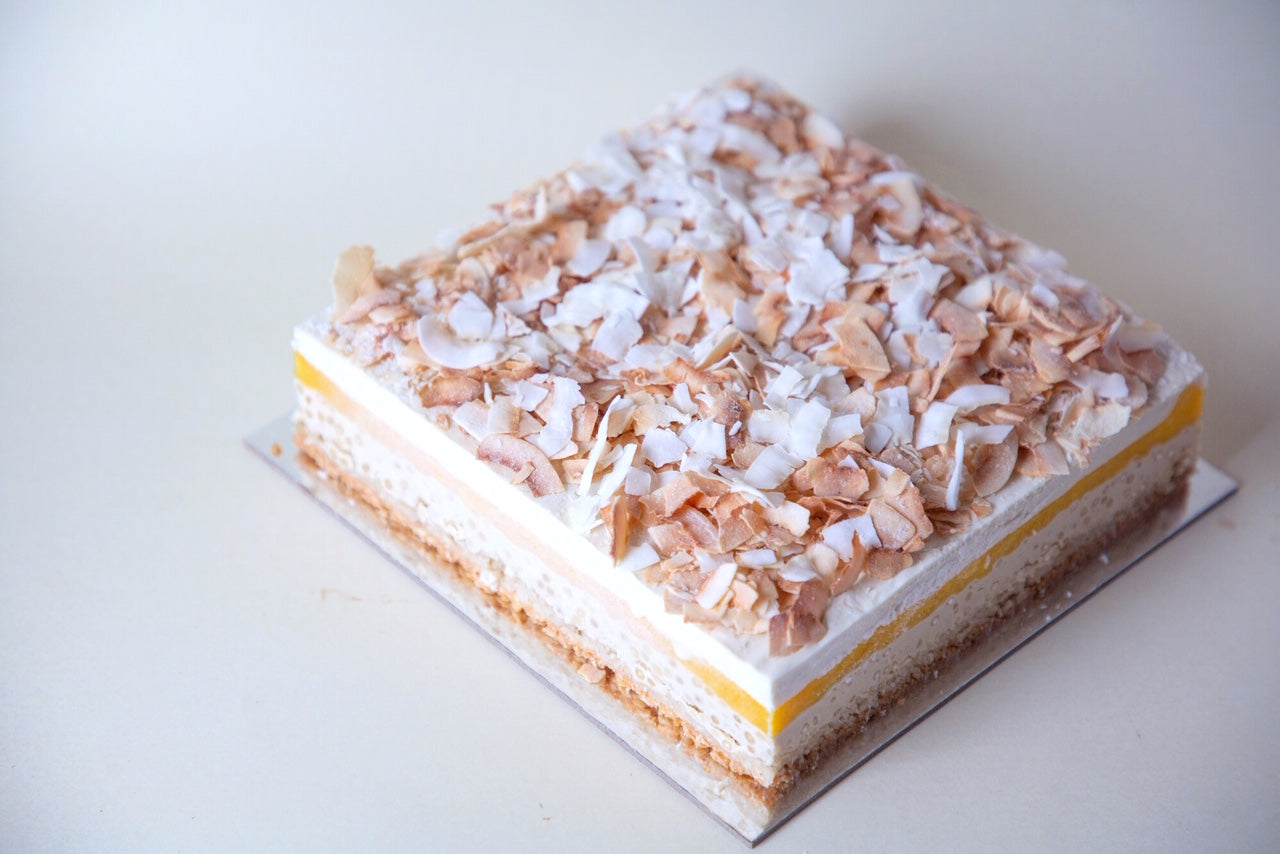 MANGO & COCONUT SAGO CAKE