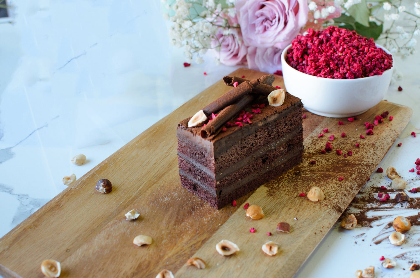 VEGAN CHOC HAZELNUT CAKE